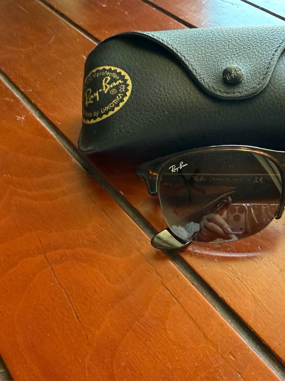 Ray-Ban Brown  Frame Sunglasses with Dark Lenses